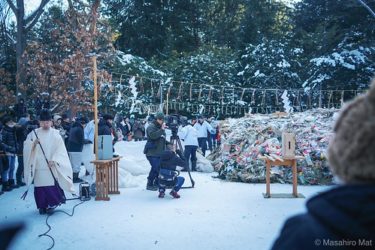 北海道神宮の【どんど焼き】に行ってきた話